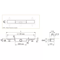 ESS Easy Drain Modulo M1-30 Rohbauset 1000 -Badmöbel Verkauf hersteller ess duschrinnen easy drain modulo 990173
