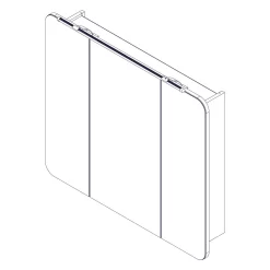 Fackelmann MILANO LED Spiegelschrank 90 Cm -Badmöbel Verkauf hersteller fackelmann spiegelschraenke milano led spiegelschrank 10061561