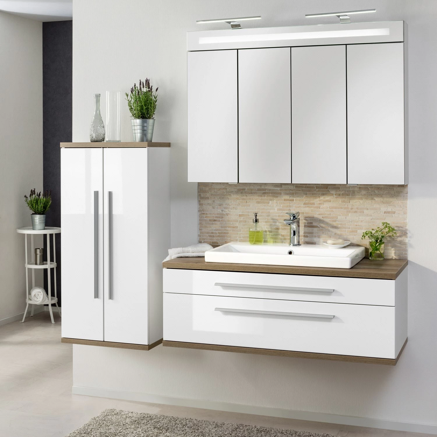 Fackelmann TWINDY LED Spiegelschrank 110 Cm 1 Fackelmann TWINDY LED Spiegelschrank 110 Cm