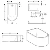 Geberit Bambini Asymetrische Badewanne 40 L