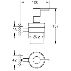 GROHE Essentials Cube Seifenspender Mit Halter