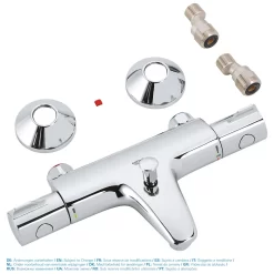 GROHE Grohtherm 800 Thermostat-Wannenbatterie Aufputz 7 GROHE Grohtherm 800 Thermostat-Wannenbatterie Aufputz -Badmöbel Verkauf hersteller grohe grohtherm thermostatbatterien grotherm 800 2338870