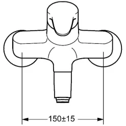 Hansa HANSAMIX Wasch- Und Spültisch-Einhand-Wandbatterie -Badmöbel Verkauf hersteller hansa hansamix neu waschtisch spueltisch 627131