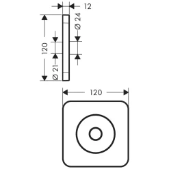 AXOR Citterio E Wandplatte