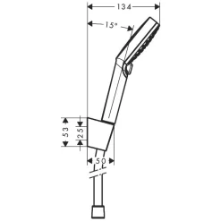 Hansgrohe Crometta EcoSmart Vario Porter Set 160 Cm