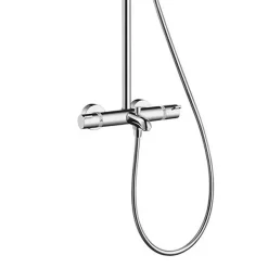 Hansgrohe Croma Select E 180 2jet Showerpipe Mit Thermostatarmatur -Badmöbel Verkauf hersteller hansgrohe brausenprogramm showerpipe croma select 1210496