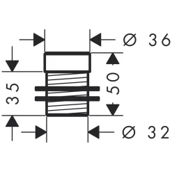 Hansgrohe Schaftverlängerung Für Armaturen