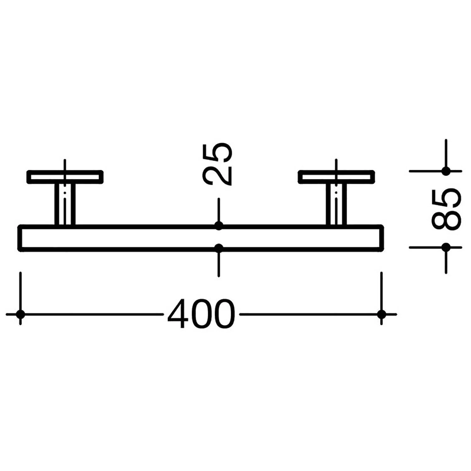HEWI Haltegriff 40 Cm 2 HEWI Haltegriff 40 Cm – Bild 2