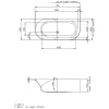 Hoesch Spectra Halbrund-Badewanne Vorwand 170 X 80 Cm