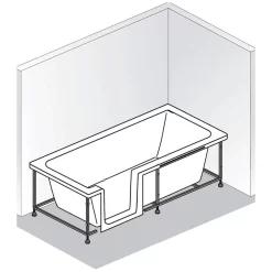 HSK Dusch-Badewanne Dobla 160 Cm Einstieg Links -Badmöbel Verkauf hersteller hsk duschbadewanne dobla 160 cm 868381