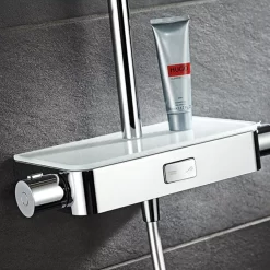 HSK AquaSwitch RS 200 Thermostat Shower-Set, Kopfbrause Superflach Ø 40 Cm, Handbrause AquaSwitch -Badmöbel Verkauf hersteller hsk duschsysteme shower set 200 684200