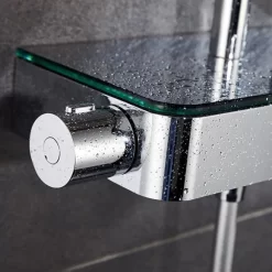 HSK AquaSwitch RS 200 Thermostat Shower-Set, Kopfbrause Superflach Ø 40 Cm, Handbrause AquaSwitch -Badmöbel Verkauf hersteller hsk duschsysteme shower set 200 684201