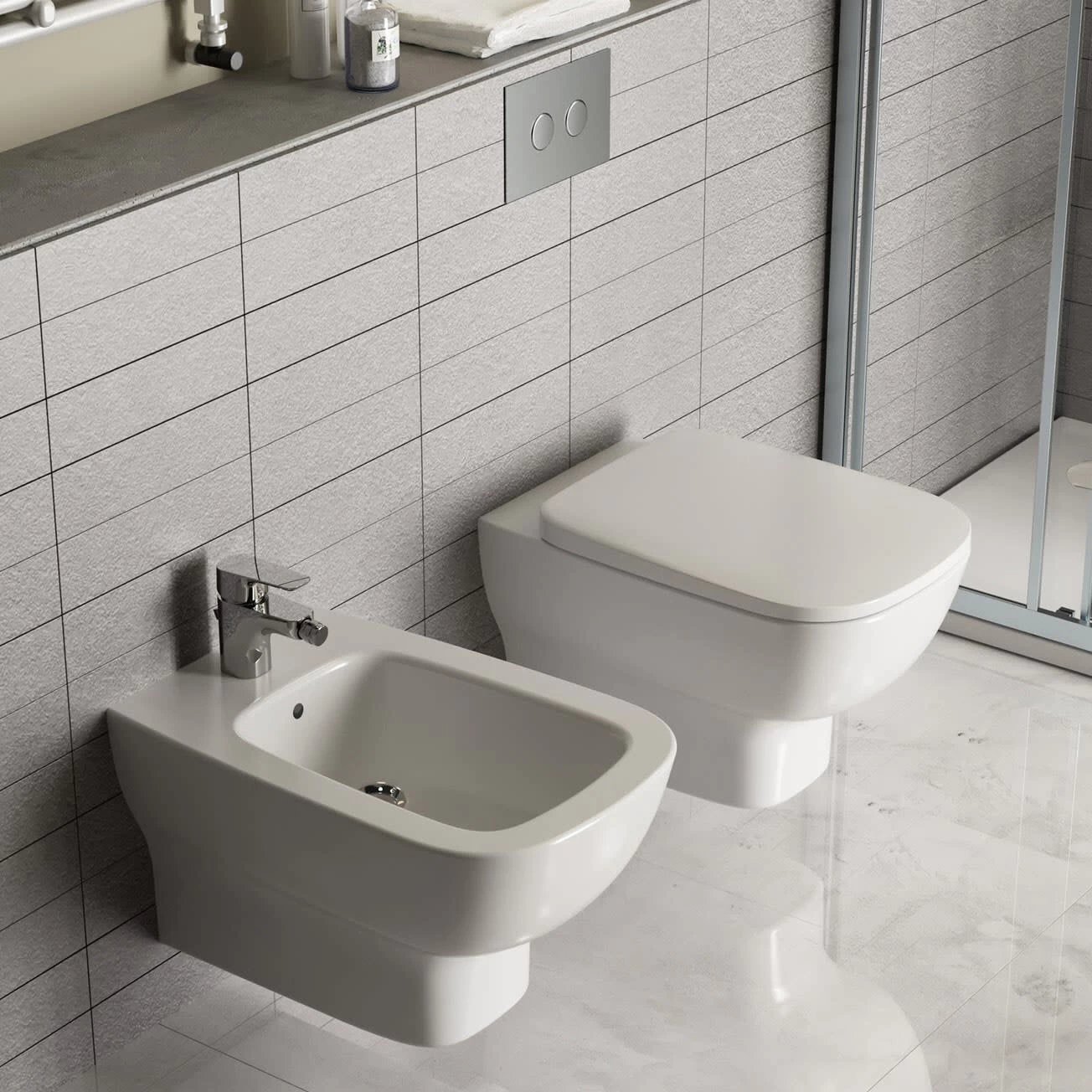 Ideal Standard CONNECT E Wandtiefspül-WC Spülrandlos AquaBlade Mit WC Sitz 1 Ideal Standard CONNECT E Wandtiefspül-WC Spülrandlos AquaBlade Mit WC Sitz