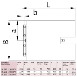 Kermi LINE Komplettboard E70 120 X 90 Cm, Rinnenlänge 70 Cm -Badmöbel Verkauf hersteller kermi duschkabinen und duschplaetze line 2667256