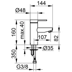 Keuco Plan Blue Einhebel-Waschtischmischer Ohne Ablaufgarnitur -Badmöbel Verkauf hersteller keuco armaturen collection plan blue 2170492