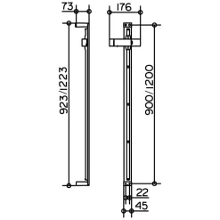Keuco Edition 11 Brausestange 120 Cm