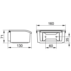 Keuco Elegance Neu Feuchtpapierbox