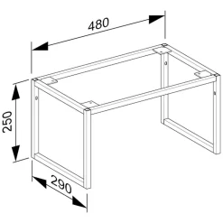 Keuco X-Line Bodengestell 48 X 25 X 29 Cm