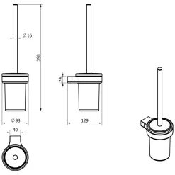 Kronenbach Plana 2.0 Toilettenbürstengarnitur -Badmöbel Verkauf hersteller kronenbach bad accessoires plana 2 1343241