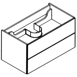 Lanzet M9 Waschtischunterschrank 90 Cm -Badmöbel Verkauf hersteller lanzet m9 waschtischunterschraenke waschtischunterschrank 90 1773760