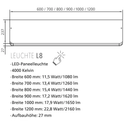 Lanzet Spiegelschrank 60 Cm Mit LED-Paneelleuchte L8 Und 2 Türen -Badmöbel Verkauf hersteller lanzet mit leuchte l8 2931151
