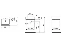 LAUFEN Living City Waschtisch 50 Cm Mit Überlauf Und 1 Hahnloch -Badmöbel Verkauf hersteller laufen living city waschtische 50 1604340