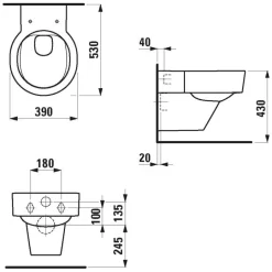 LAUFEN Val Spülrandloses Wand-WC 13 LAUFEN Val Spülrandloses Wand-WC -Badmöbel Verkauf hersteller laufen val wc spuelrandloses wand 1417910