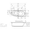 Mauersberger Raumsparbadewanne Bombax 170 Rechts