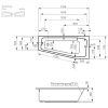 Mauersberger Raumsparbadewanne Globosa 170/75 Rechts