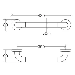 Living Sicherheitsgriff, Weiß
