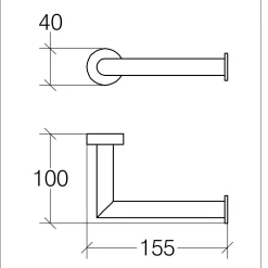 Living Black Toilettenpapierhalter -Badmöbel Verkauf hersteller megabad profi collection accessoires architekt 2623873