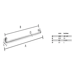 Care Wannengriff 60 Cm