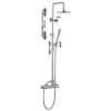 Home Duschsystem Mit Einhebel-Brausebatterie Und Kopfbrause Rund, Aufputz