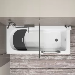 Steinkamp Easy Entry Badewanne 180 X 80 Cm Mit Glastür Rechts Und Styrodurverkleidung -Badmöbel Verkauf hersteller megabad sortiment badewannen steinkamp tuer 1405691