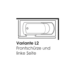 Steinkamp Easy Entry Badewanne 160 X 75 Cm Mit Glastür Links, Trio Ablauf Und Acrylverkleidung -Badmöbel Verkauf hersteller megabad sortiment badewannen steinkamp tuer 1459166