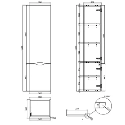 Home Hochschrank Anschlag Rechts -Badmöbel Verkauf hersteller megabad sortiment badkeramik home badmoebel 1502324