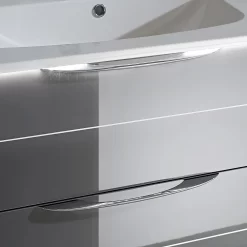 Pelipal Serie 6025 (Solitaire) Hochschrank 60 X 33 X 168 Cm Mit 2 Drehtüren, 2 Wäschekippen, Griff H1