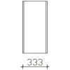 Pelipal Serie 6040 (Solitaire) Wandschrank 33,3 X 43 X 70 Cm Mit 1 Drehtür Anschlag Links