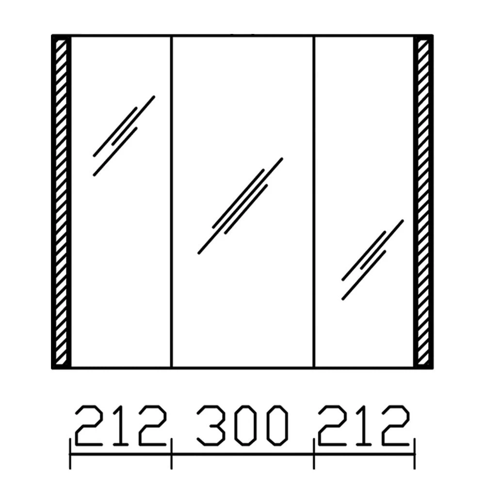 Pelipal S25 Spiegelschrank Mit Seitl. LED Lichtprofil 80 X 17 X 70 Cm, Modul Unten 1 Pelipal S25 Spiegelschrank Mit Seitl. LED Lichtprofil 80 X 17 X 70 Cm, Modul Unten