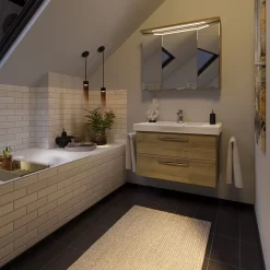 Pelipal Trentino Möbelkombination Mit Keramikwaschtisch 92 Cm, SPS 3D Mit LED Leuchte Im Kranzboden -Badmöbel Verkauf hersteller pelipal trentino komplettanlagen keramikwaschtisch 2 6954959