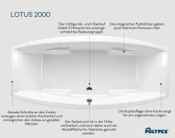 Polypex Lotus 2000 Oval-Badewanne -Badmöbel Verkauf hersteller polypex badewannen ovalbadewannen lotus 2000 2582788