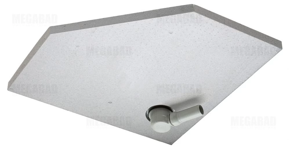 Poresta BF Bodenebenes-Duschelement Fünfeckig 90 X 90 X 4,5 Cm 2 Poresta BF Bodenebenes-Duschelement Fünfeckig 90 X 90 X 4,5 Cm – Bild 2