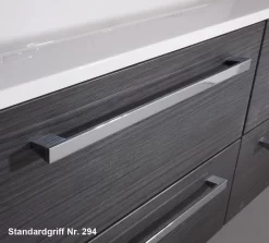 Puris Star Line Hochschrank 30 X 30 X 162,8 Cm Mit 1 Tür Und 1 Alu Rahmentür, Anschlag Links, Griff 294