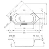 Repabad Alicante 200 Sechseck-Badewanne