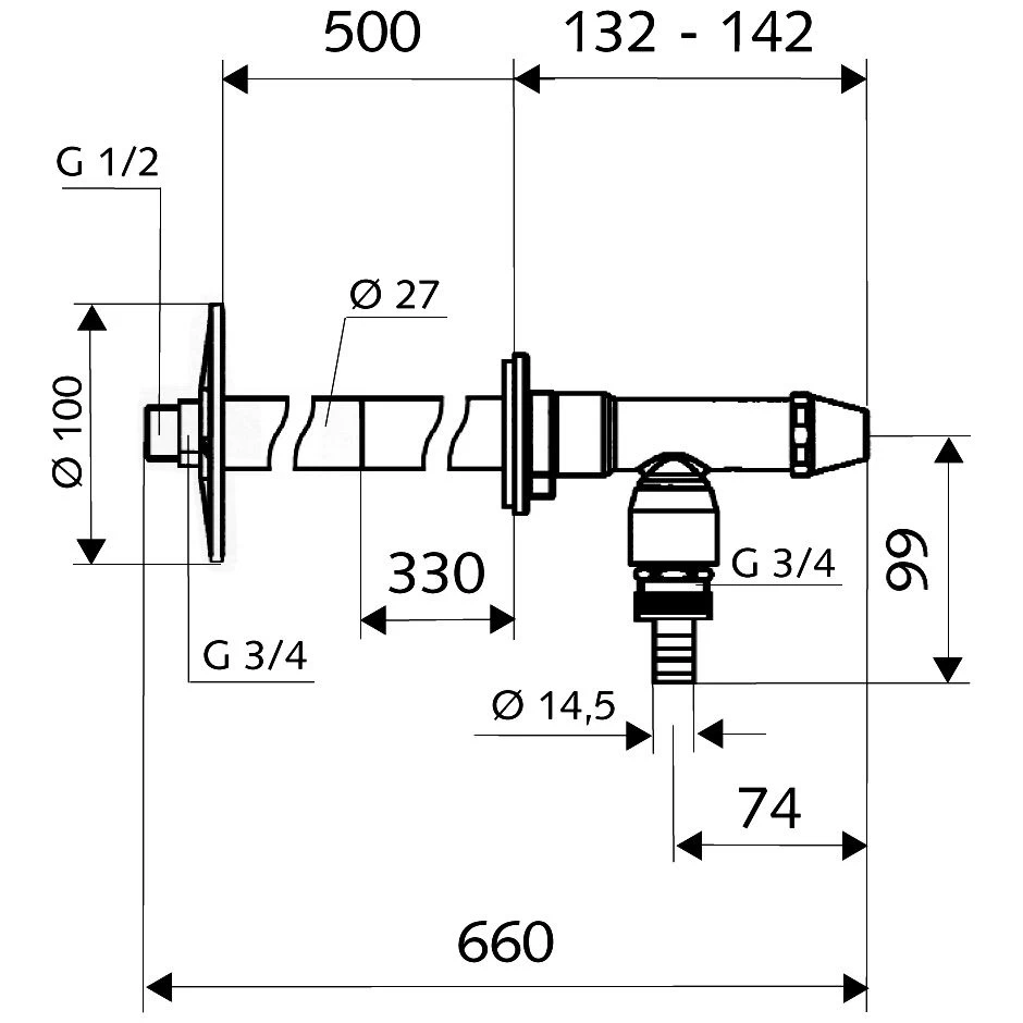 Schell Frostsichere Außenwandarmatur POLAR II Set Ohne Rohrbelüfter 3 Schell Frostsichere Außenwandarmatur POLAR II Set Ohne Rohrbelüfter – Bild 3