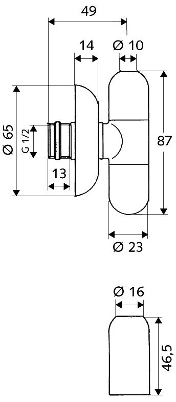 Schell Eckregulierventil Rondo 2 Schell Eckregulierventil Rondo – Bild 2
