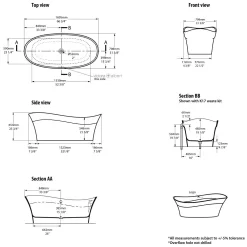 Victoria & Albert Pescadero Freistehende Badewanne -Badmöbel Verkauf hersteller victoria albert freistehende badewannen pescadero 2046418