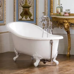 Victoria & Albert Shropshire Freistehende Badewanne, Füße Chrom Poliert