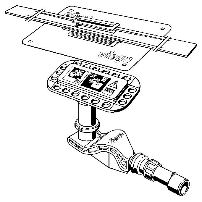 Viega Advantix Cleviva-Duschrinne Mit Advantix-Einleger Visign C1, Modell 4981.10, 100 Cm 1 Viega Advantix Cleviva-Duschrinne Mit Advantix-Einleger Visign C1, Modell 4981.10, 100 Cm