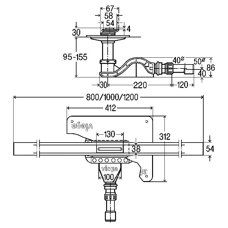Viega Advantix Cleviva-Duschrinne Mit Advantix-Einleger Visign C1, Modell 4981.10, 100 Cm 3 Viega Advantix Cleviva-Duschrinne Mit Advantix-Einleger Visign C1, Modell 4981.10, 100 Cm – Bild 3